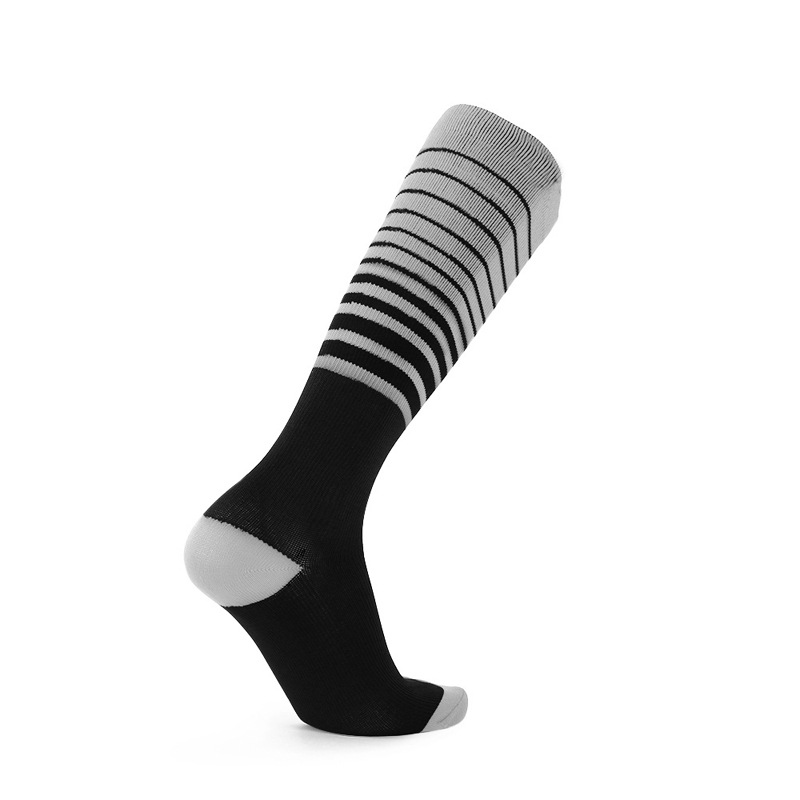 Sports Pressure Socks Striped Socks Protective Leg Socks Sweat Breathable Men